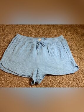 LOFT Light Blue Gauze Lounge Shorts